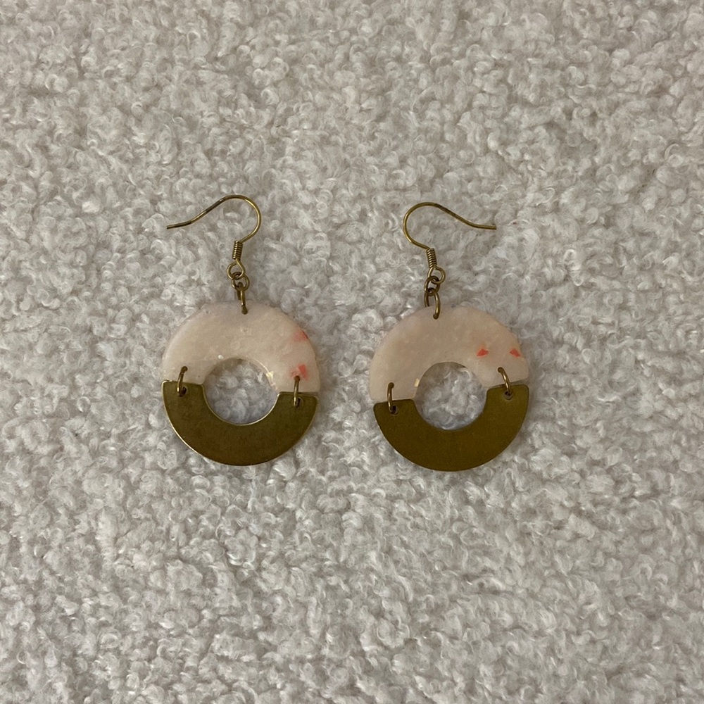 Gold earrings